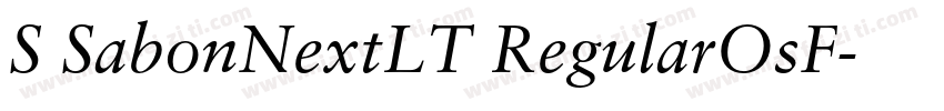 S SabonNextLT RegularOsF字体转换